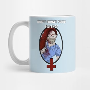 Evil nurse flu shot Mug